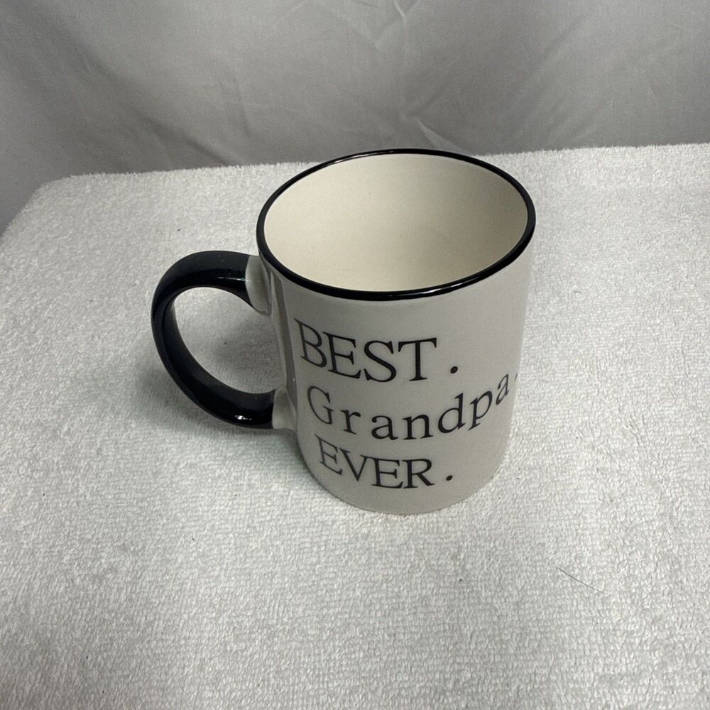 Best Grandpa Ever Mecai Novelty Coffee Mug Cup NWOB